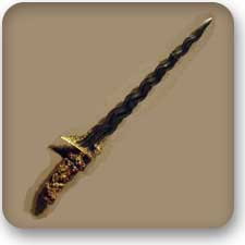 Silver Shadowed Kris Dagger